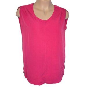 Pure Energy Size 1X Fushia Sleeveless Tank Blouse Top Shirt